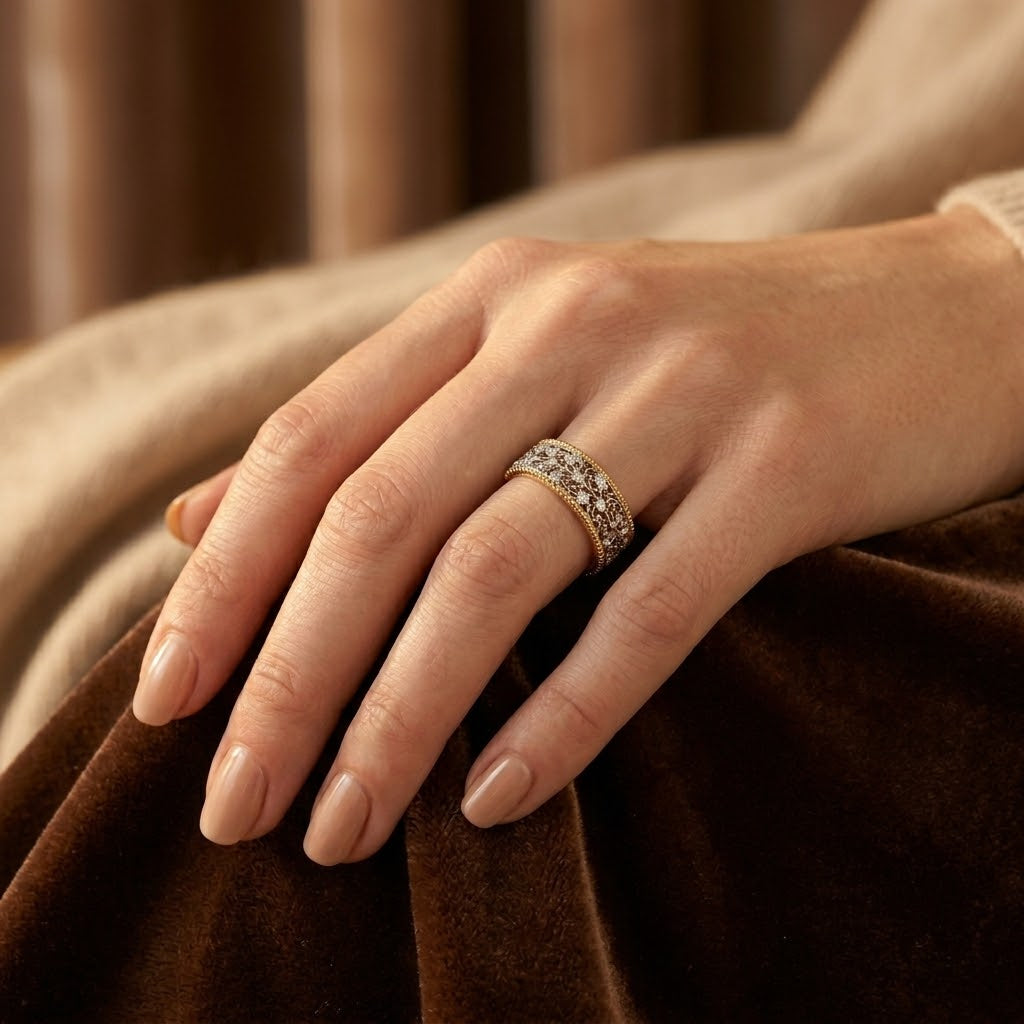 Silver & Gold Ornate Ring