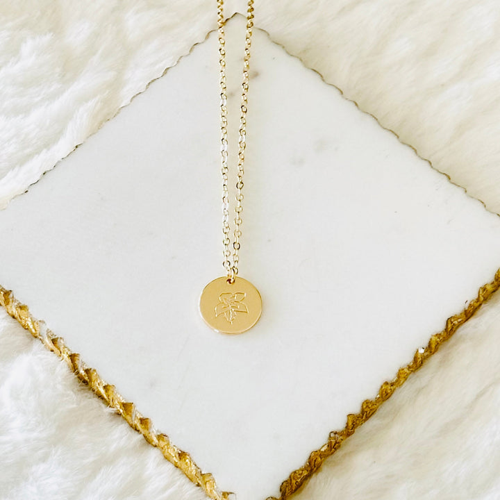 Birth Flower Necklace