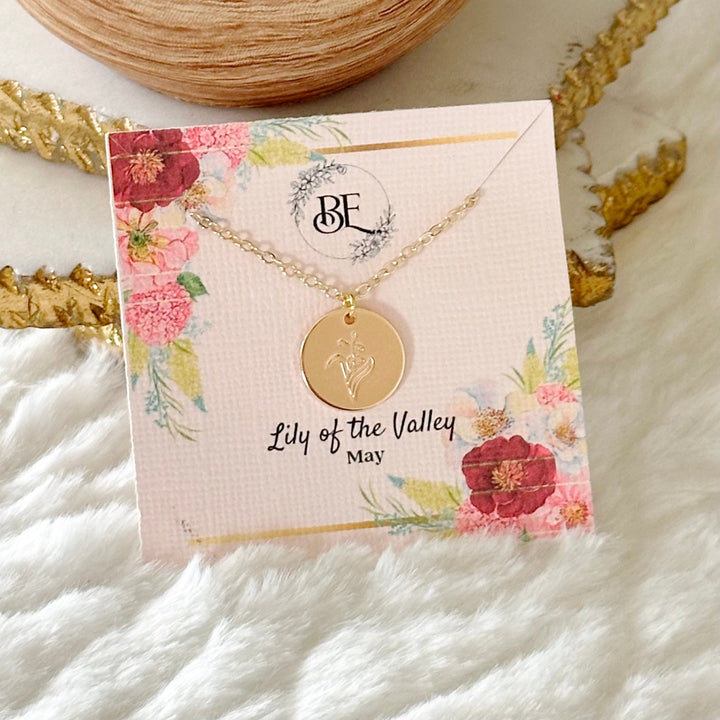 Birth Flower Necklace