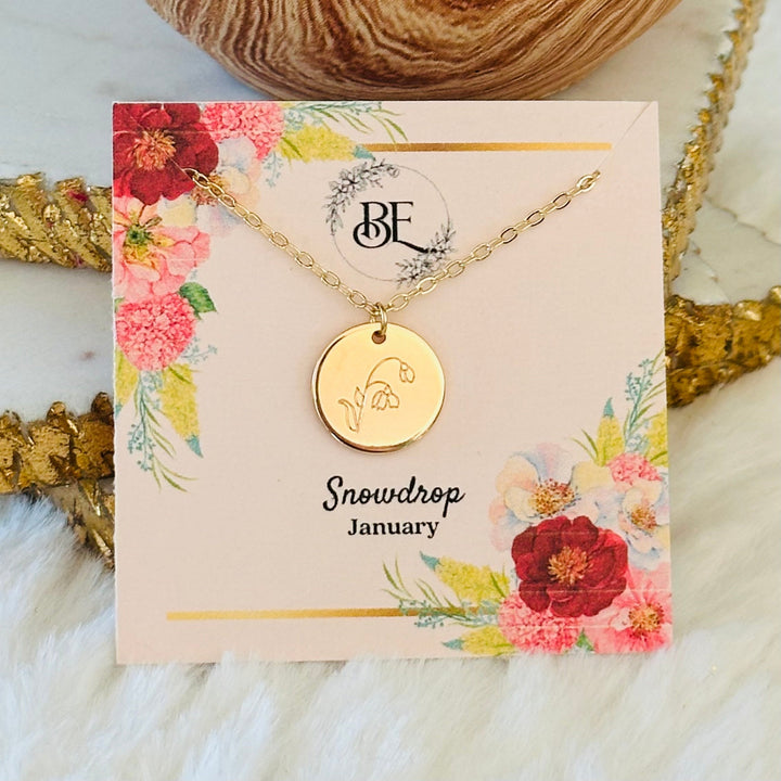 Birth Flower Necklace