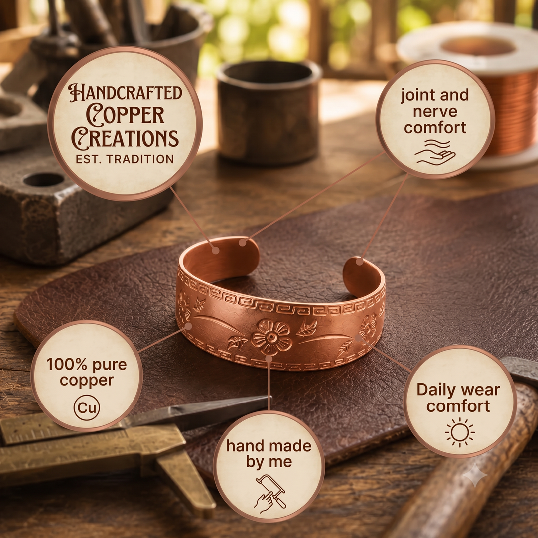 Harlow & Stone Fret Copper Bracelet