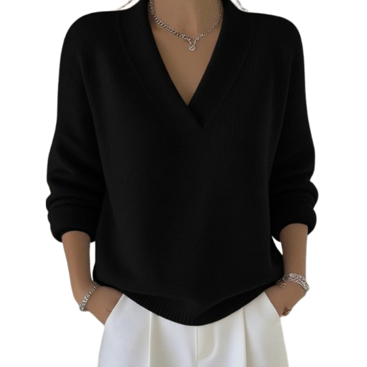 Stacey - Effortless V Neck Sweater
