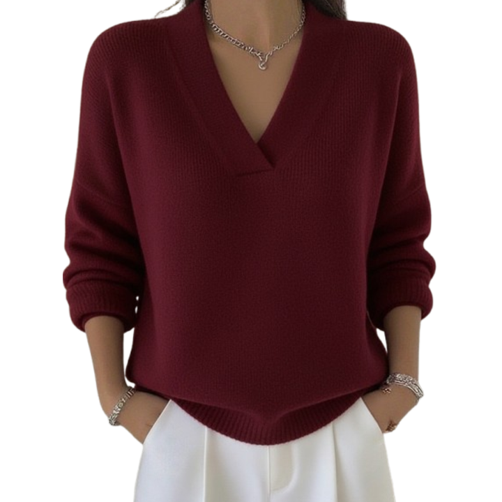 Stacey - Effortless V Neck Sweater