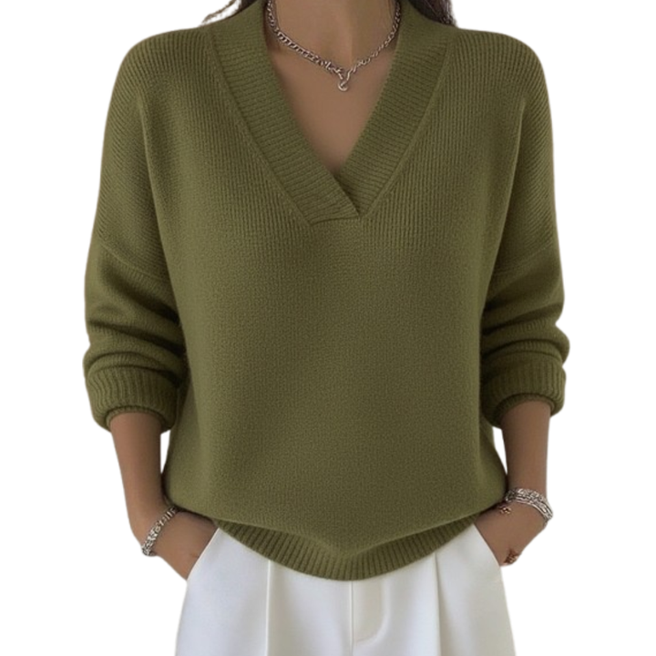 Stacey - Effortless V Neck Sweater
