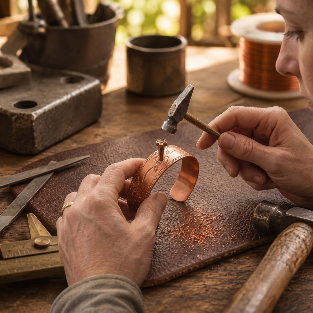 Harlow & Stone Fret Copper Bracelet