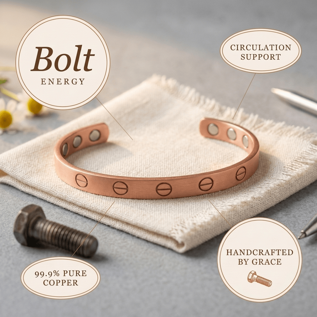 Harlow & Stone Bolt Copper Bracelet