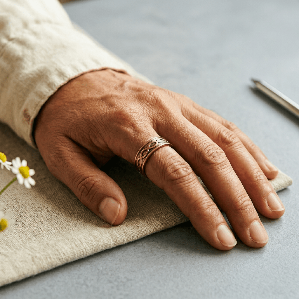 Harlow & Stone Char Copper Ring