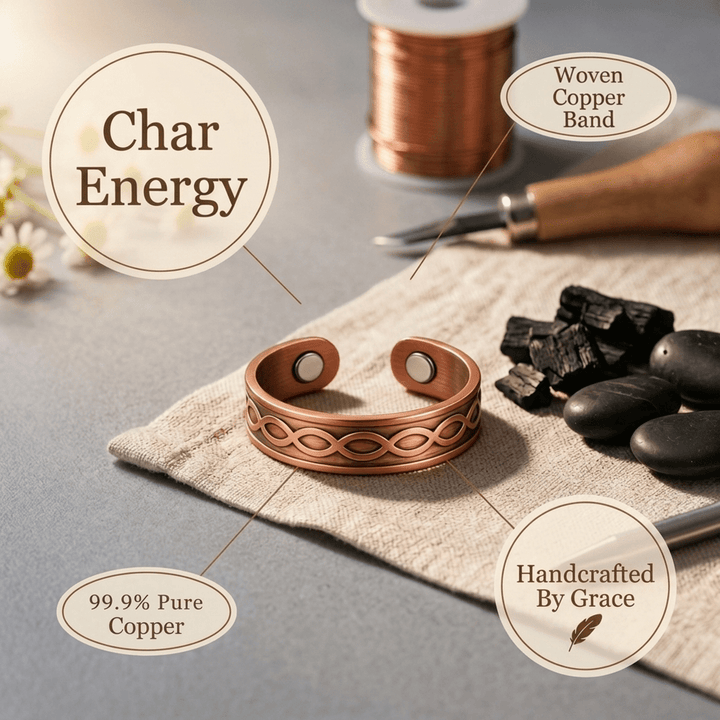 Harlow & Stone Char Copper Ring