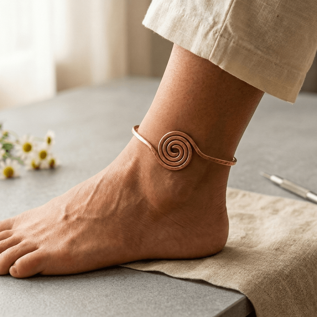 Harlow & Stone Coil Copper Anklet