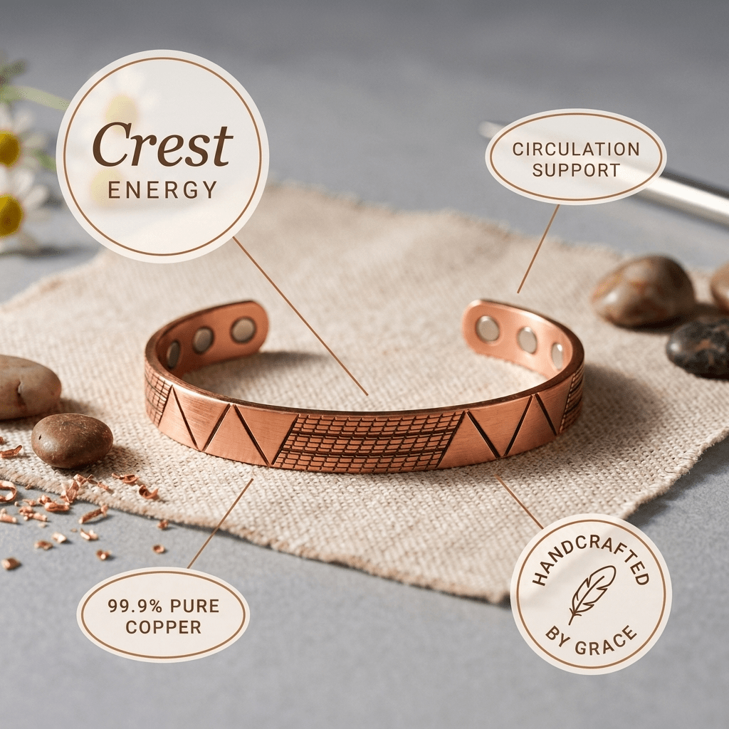 Harlow & Stone Crest Copper Bracelet