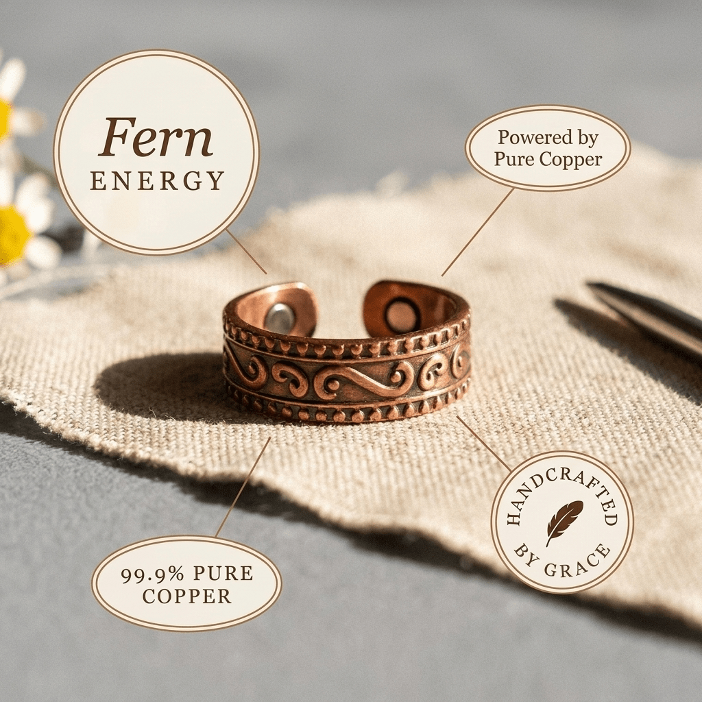 Harlow & Stone Fern Copper Ring