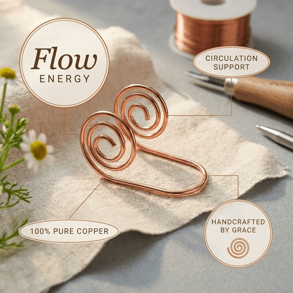 Harlow & Stone Flowy Copper Hand Coil