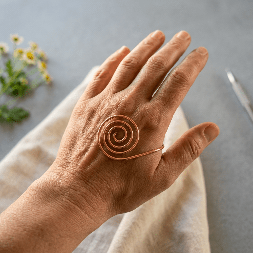 Harlow & Stone Flow Copper Hand Spiral