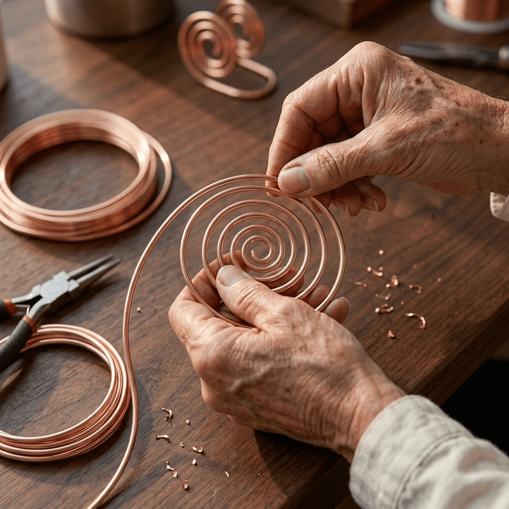 Harlow & Stone Flow Copper Hand Spiral
