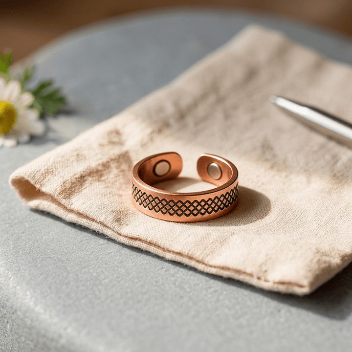 Harlow & Stone Grid Copper Ring