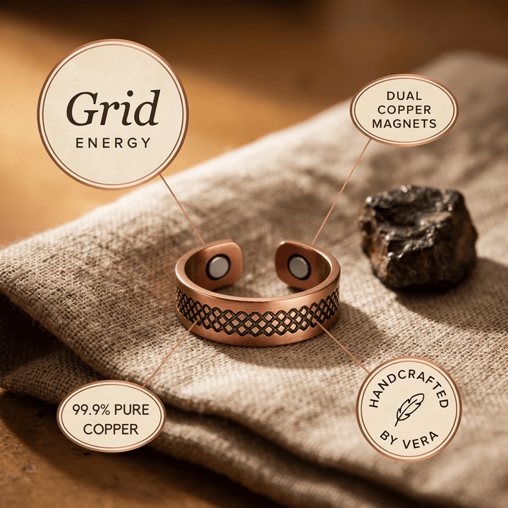 Harlow & Stone Grid Copper Ring