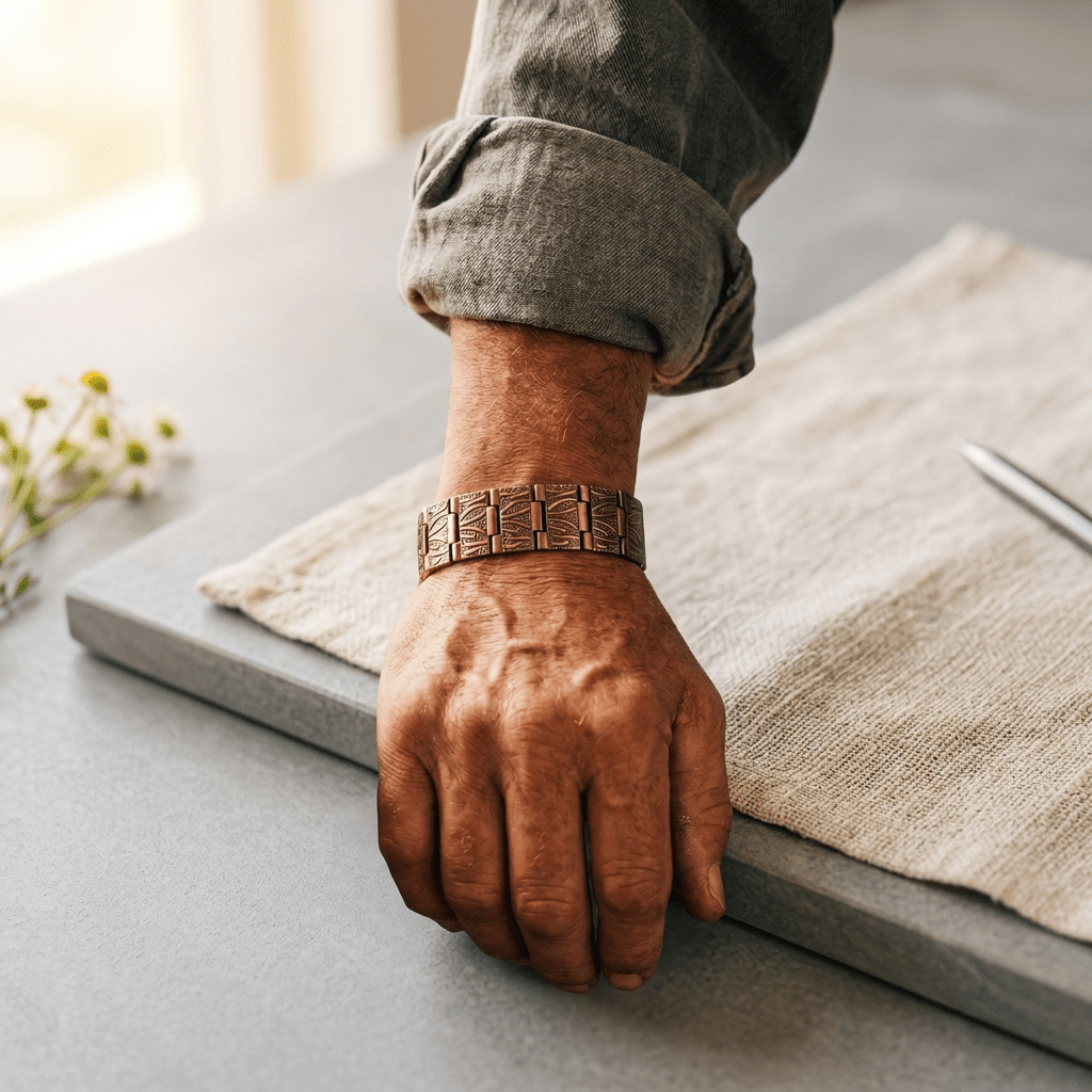 Harlow & Stone Grit Men's Copper Bracelet