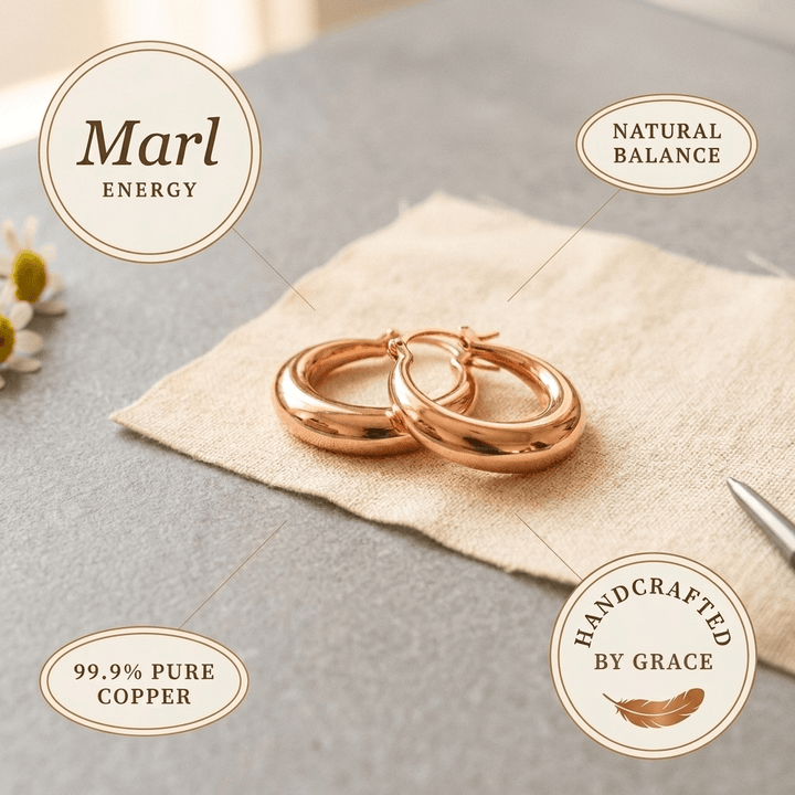 Harlow & Stone Marl Copper Earrings