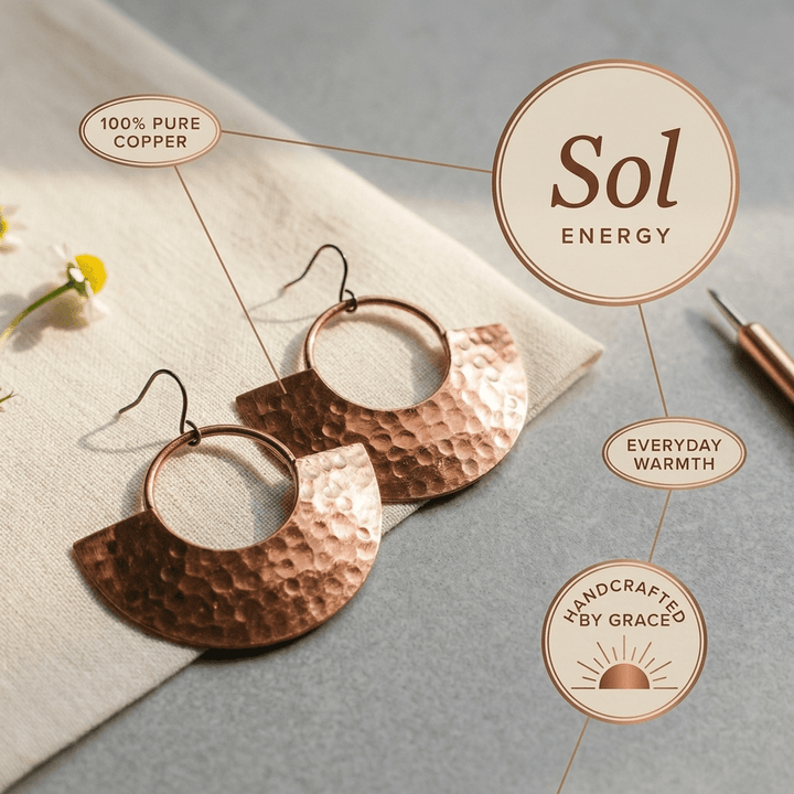 Harlow & Stone Sol Copper Earrings