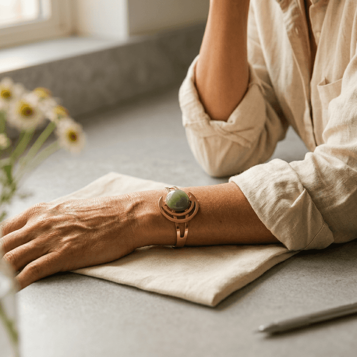 Harlow & Stone Sphere Green Copper Bracelet