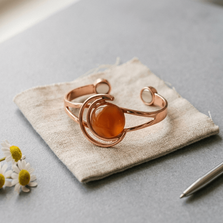 Harlow & Stone Sphere Orange Copper Bracelet