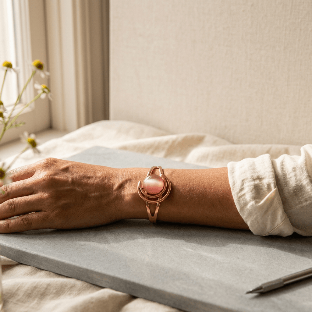 Harlow & Stone Sphere Pink Copper Bracelet