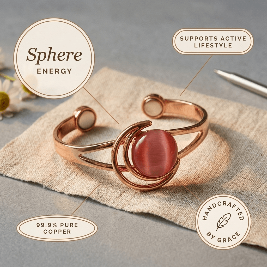 Harlow & Stone Sphere Pink Copper Bracelet