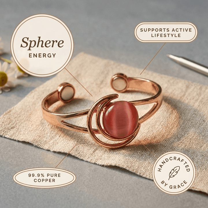 Harlow & Stone Sphere Pink Copper Bracelet