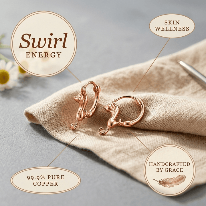 Harlow & Stone Swirl Copper Earrings