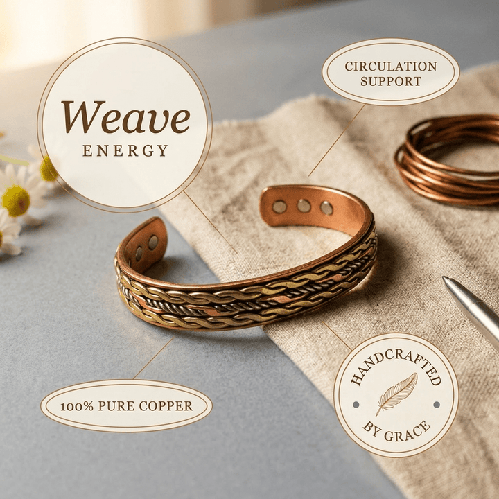 Harlow & Stone Knit Copper Bracelet
