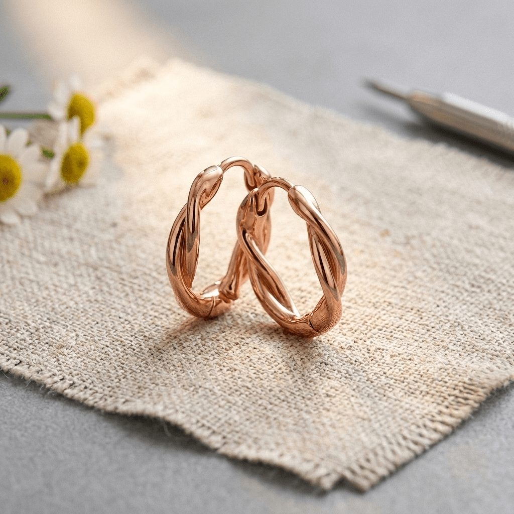 Harlow & Stone Wren Copper Hoop Earrings