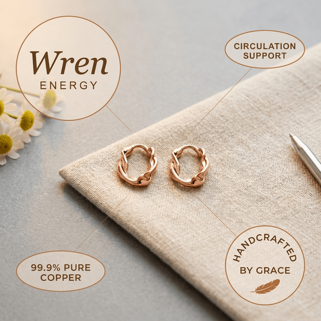Harlow & Stone Wren Copper Hoop Earrings