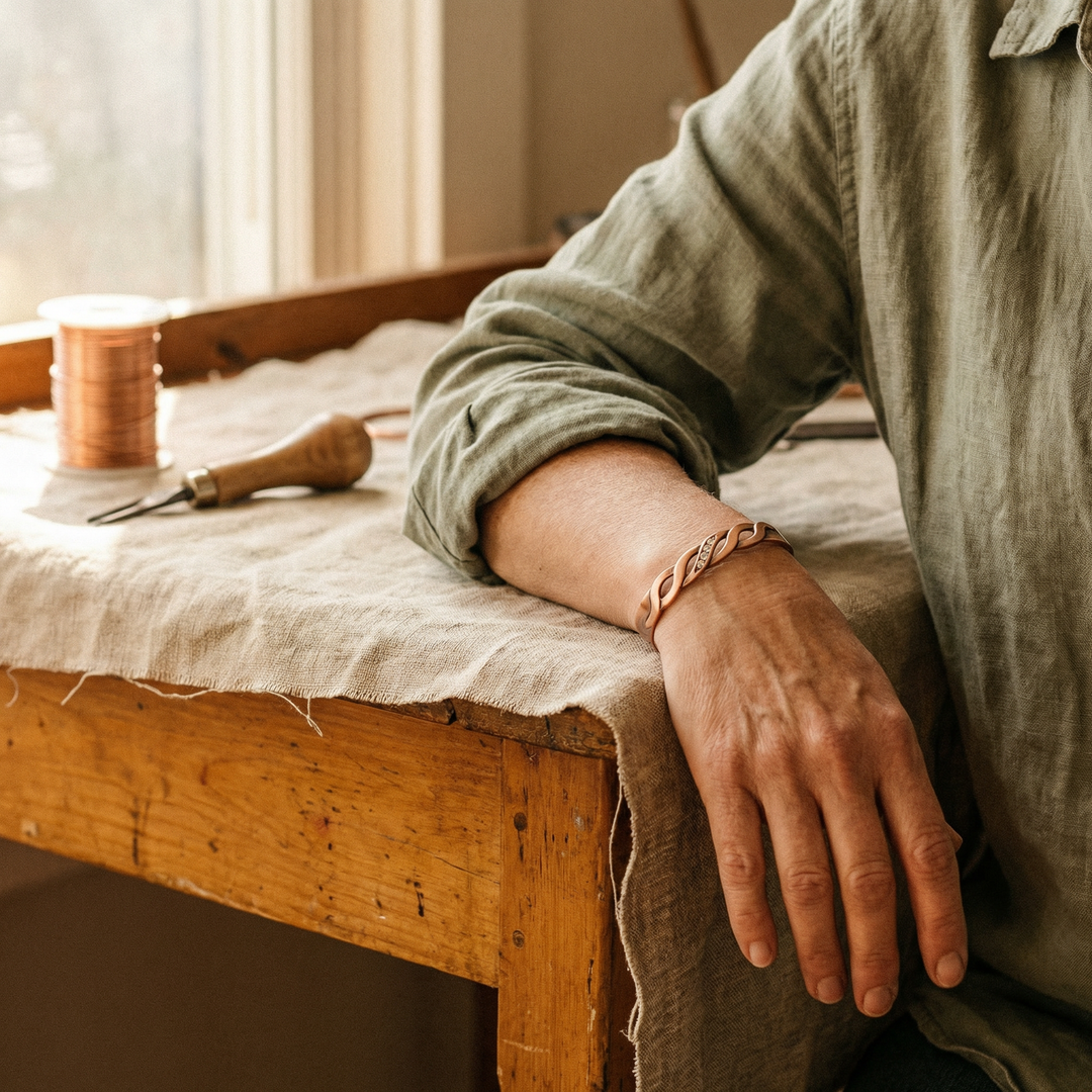 Harlow & Stone Seam Copper Bracelet
