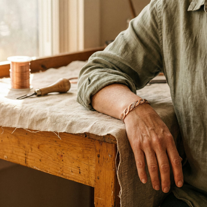 Harlow & Stone Seam Copper Bracelet