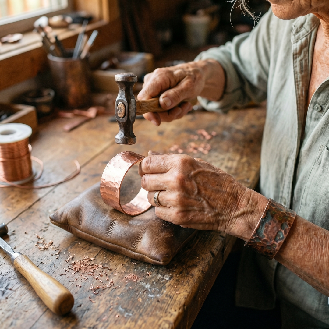 Harlow & Stone Anvil Copper Bracelet