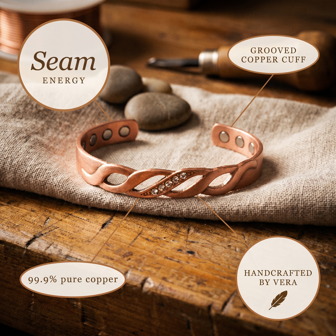 Harlow & Stone Seam Copper Bracelet
