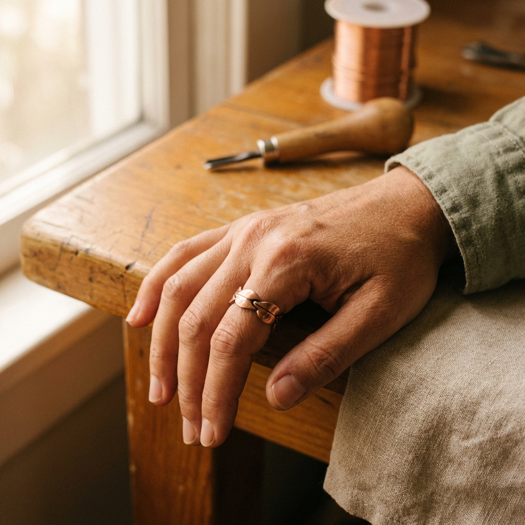 Harlow & Stone Bind Copper Ring