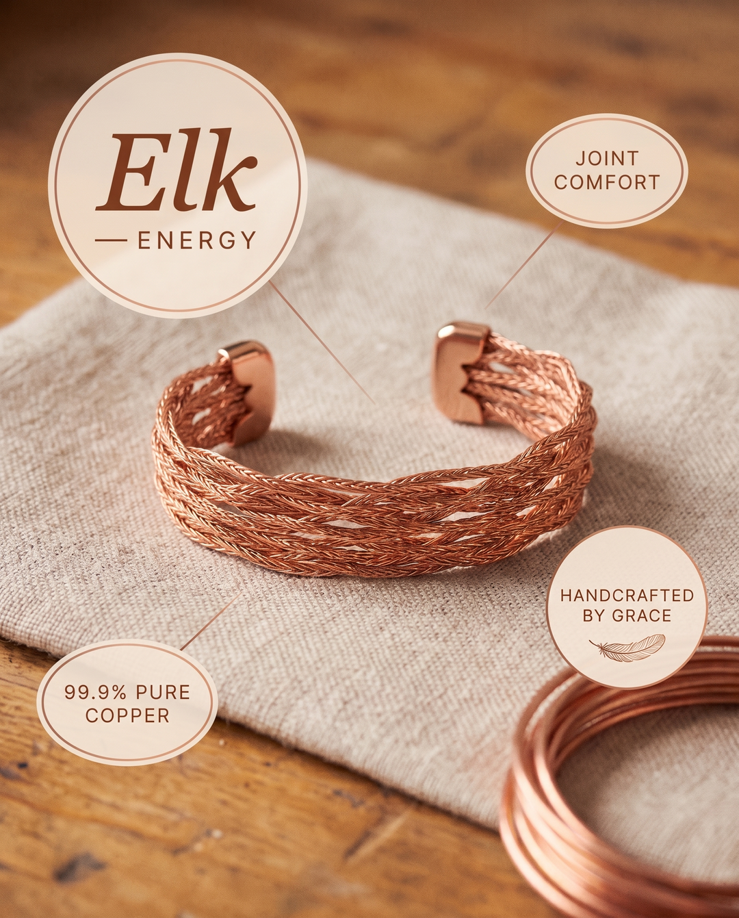 Harlow & Stone Elk Copper Bracelet