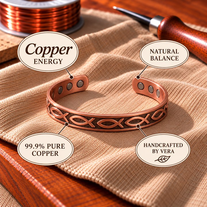 Copper Soul Magnetic Bracelet – Ichthus Fish
