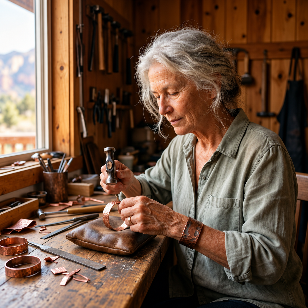 Copper Soul Elegant Copper Bottle – 900ml